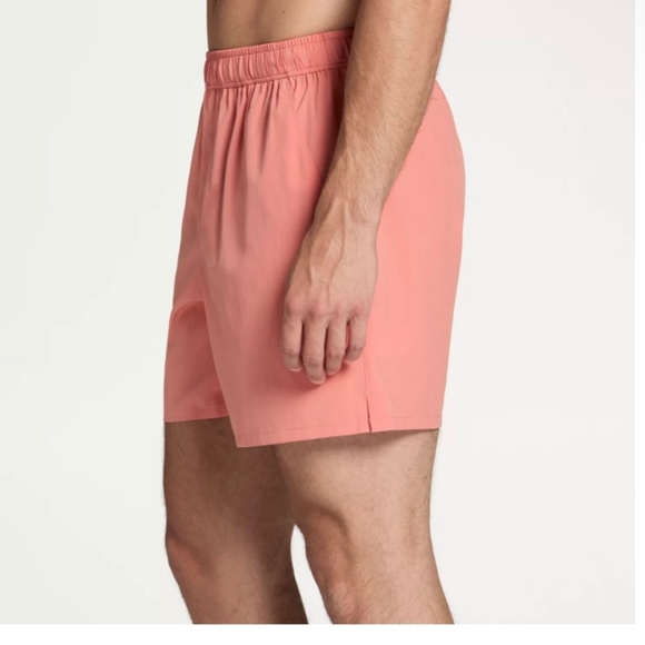 NWT DSG Men's 6" Agility Shorts Size Small activewear‎ gym workout peach orange - Picture 4 of 11